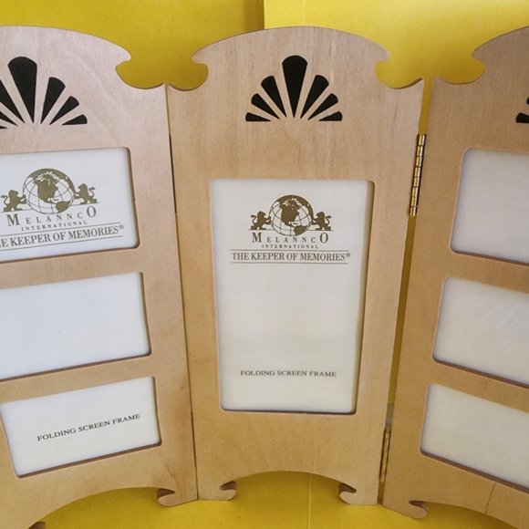 Picture Frame - Photo Screen Divider Style, Accordion, 7 photo spaces avail New - Picture 5 of 14
